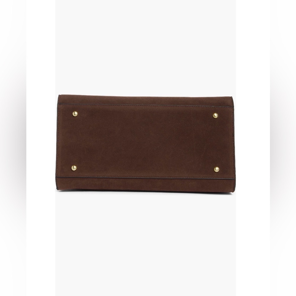 BCBGMaxAzria Brown Suede Satchel - Picture 7 of 13